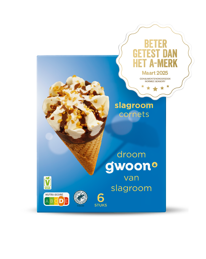 Onze ijsjes
zijn gewoon
beter.
